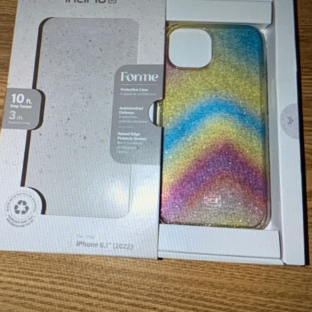 Incipio Forme Glitter Rainbow Case for iPhone 6.1"